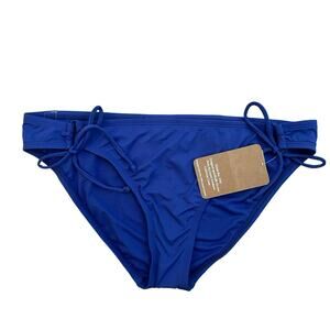 HOBIE Women’s Blue Hipster Bikini Bottom Swimwear Side Ties‎ Loop-Size XL